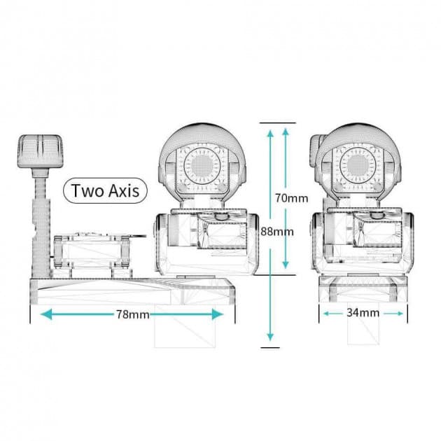 AtomRC Headtracking 2D Gimbal for Headtracking for fpv drones 4