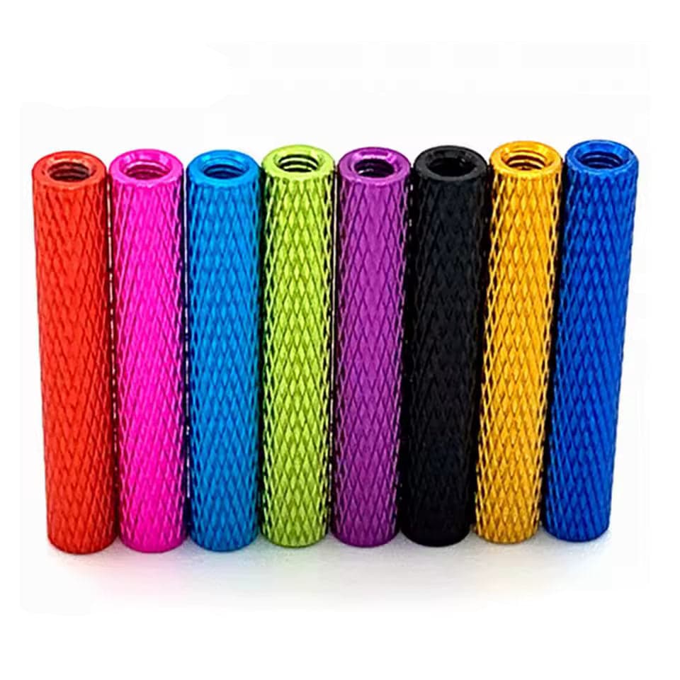 10pc M3 Knurled Standoffs Coloured Aluminium Pack for fpv drones 56