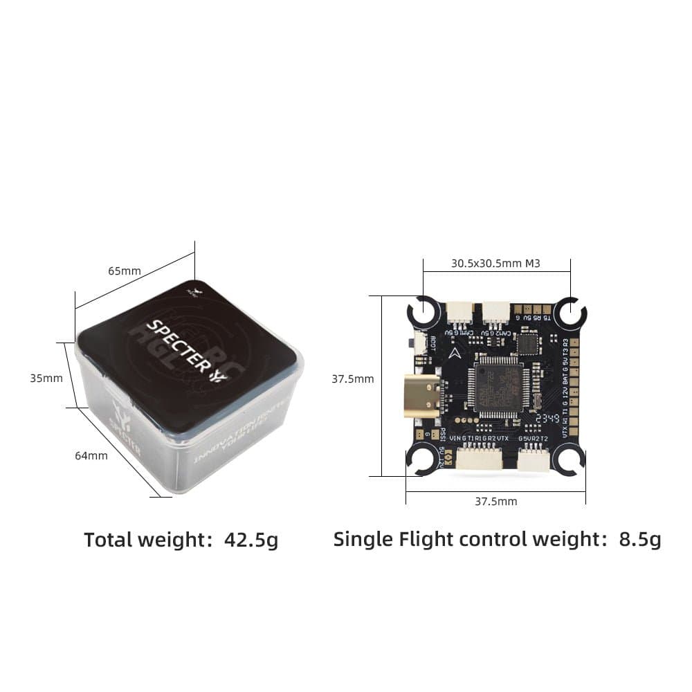 HGLRC SPECTER F722 Pro MPU6000 Gyro DJI HD/VTX Freestyle/Racing FPV FC for fpv drones 3
