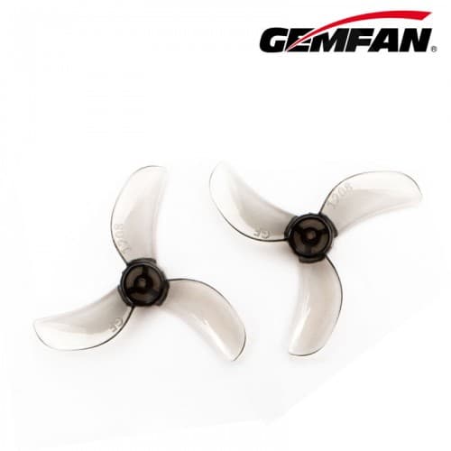 Gemfan 1.2X0.8X3 31mm Clear Gray Props (1.0mm hole) 4CW+4CCW
