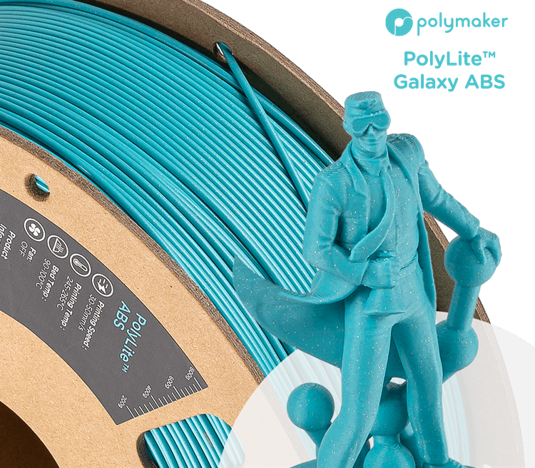 Polymaker PolyLite ABS Galaxy 1.75mm Filament 1kg for fpv drones 8