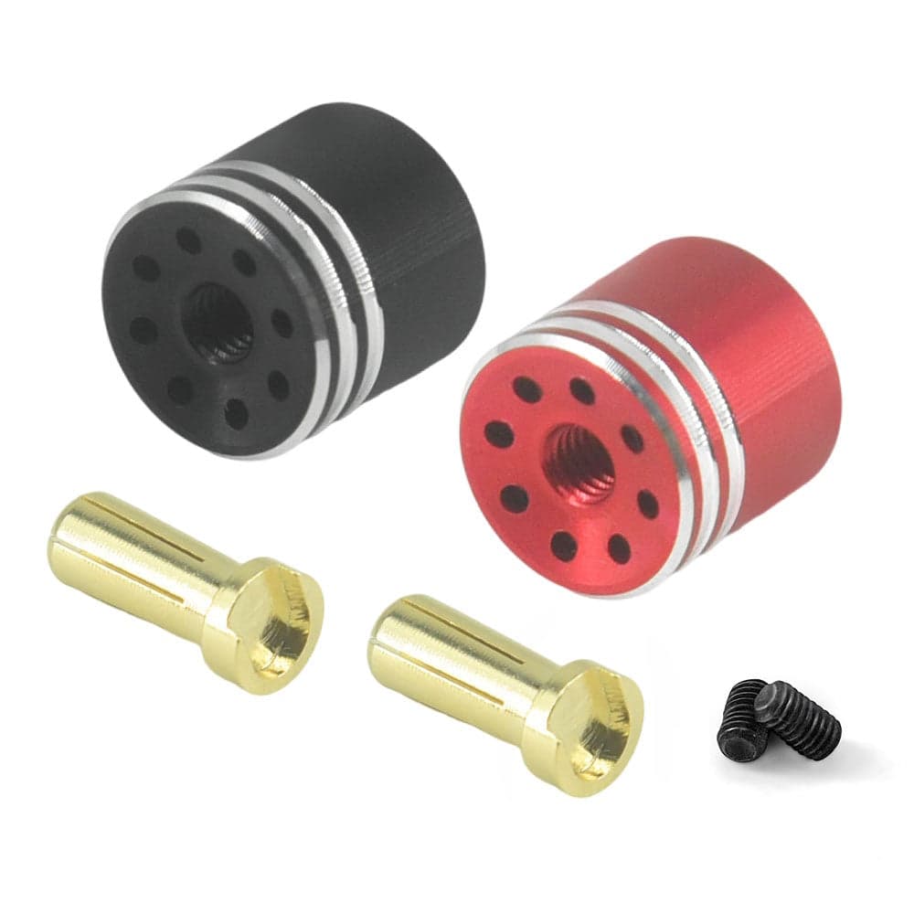 Poerhobby Heatsink Bullet Plug Grips w 5mm Bullets Low profile 14mm for fpv drones 3