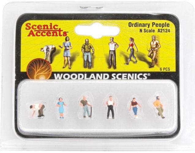 Woodland Scenics A2124 N Scale Ordinary People for fpv drones