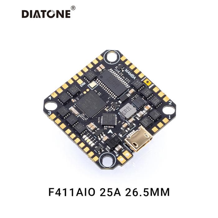 MAMBA F411AIO BLHELI_S 25A ESC DShot600 4S Flight Controller Stack for fpv drones