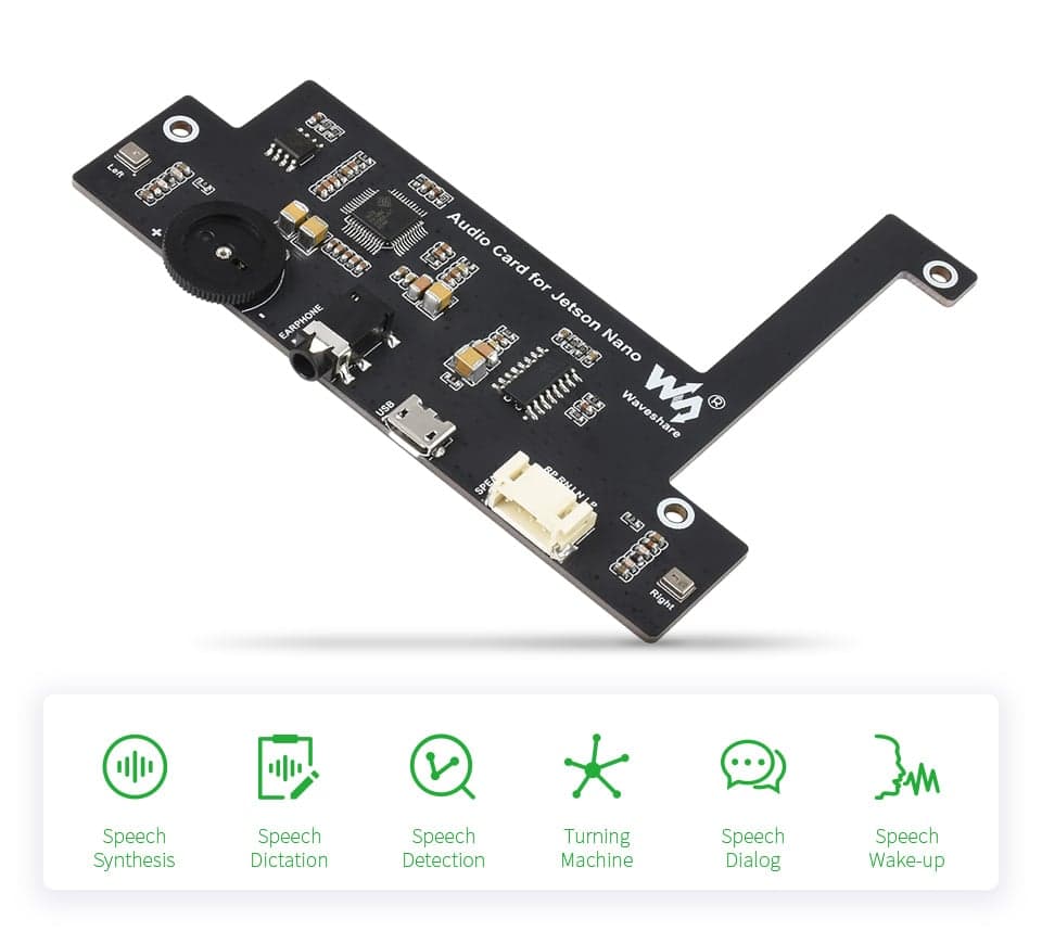 USB Audio Codec for Jetson Nano, USB Sound Card, Driver-Free, Plug And Play for fpv drones 8