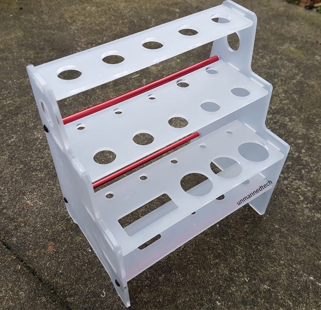 DroneBuildr 3 Level Tool Storage Rack for fpv drones 3