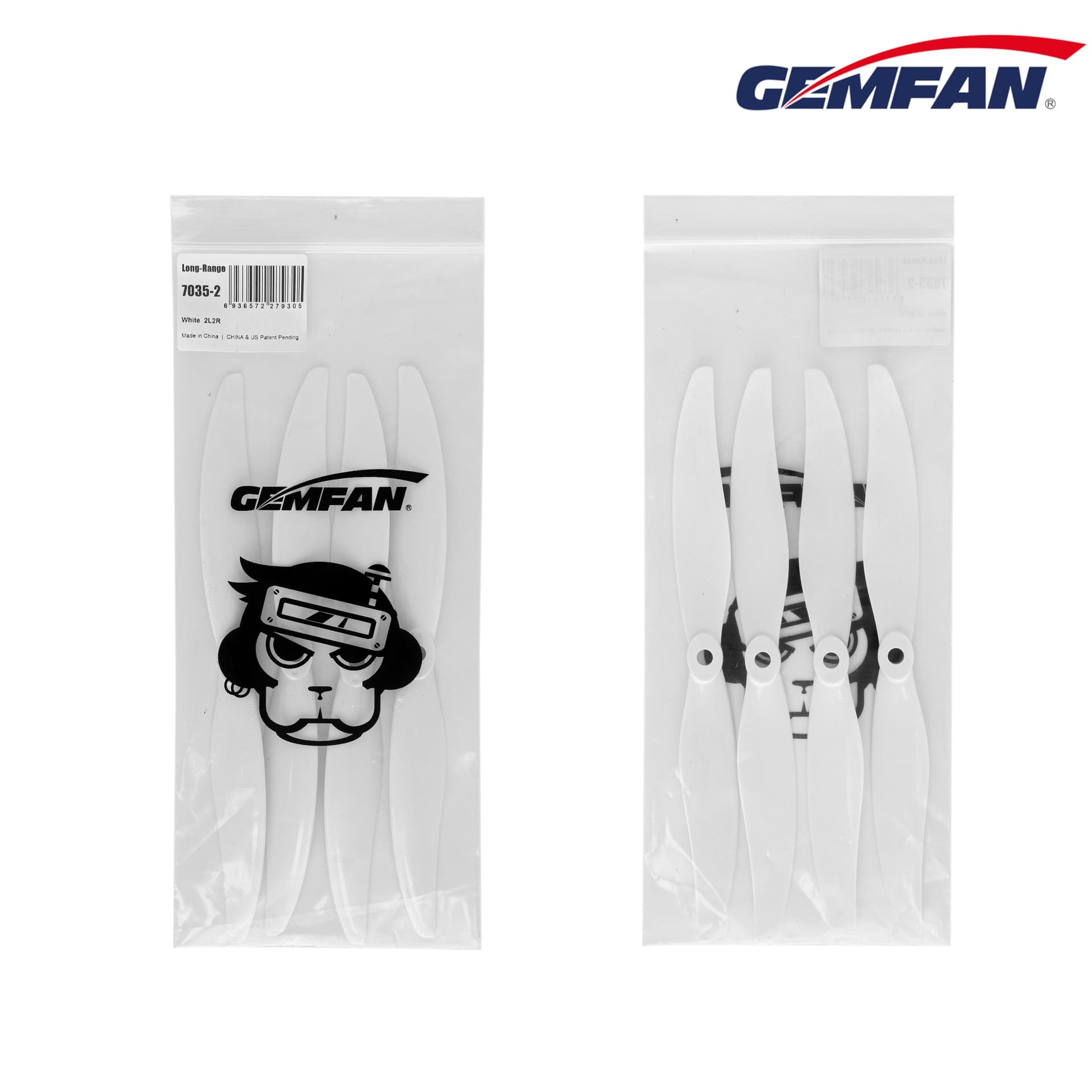 Gemfan LR7035 7x3.5x2 Bi-Blade 7" Propeller - Choose Your Color for fpv drones 3