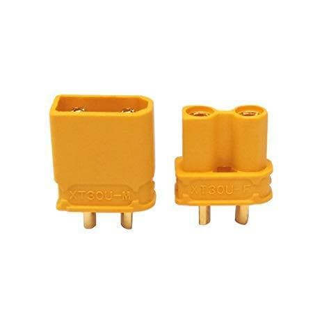 Amass XT30U XT30 2mm Battery Connector 4.5mm Male Female (Pair) for fpv drones
