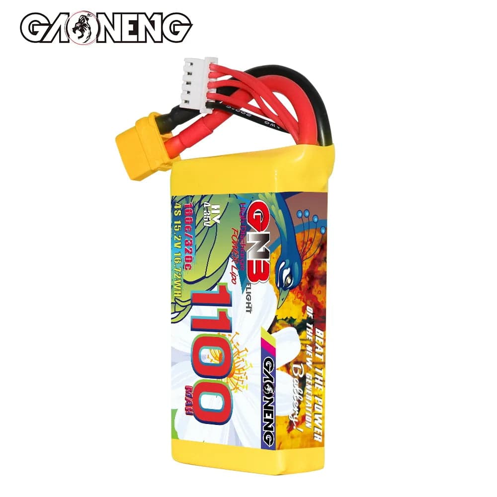 GAONENG GNB LiHV 4S 15.2V 1100mAh 160C XT60 LiPo Battery [DG] for fpv drones 2