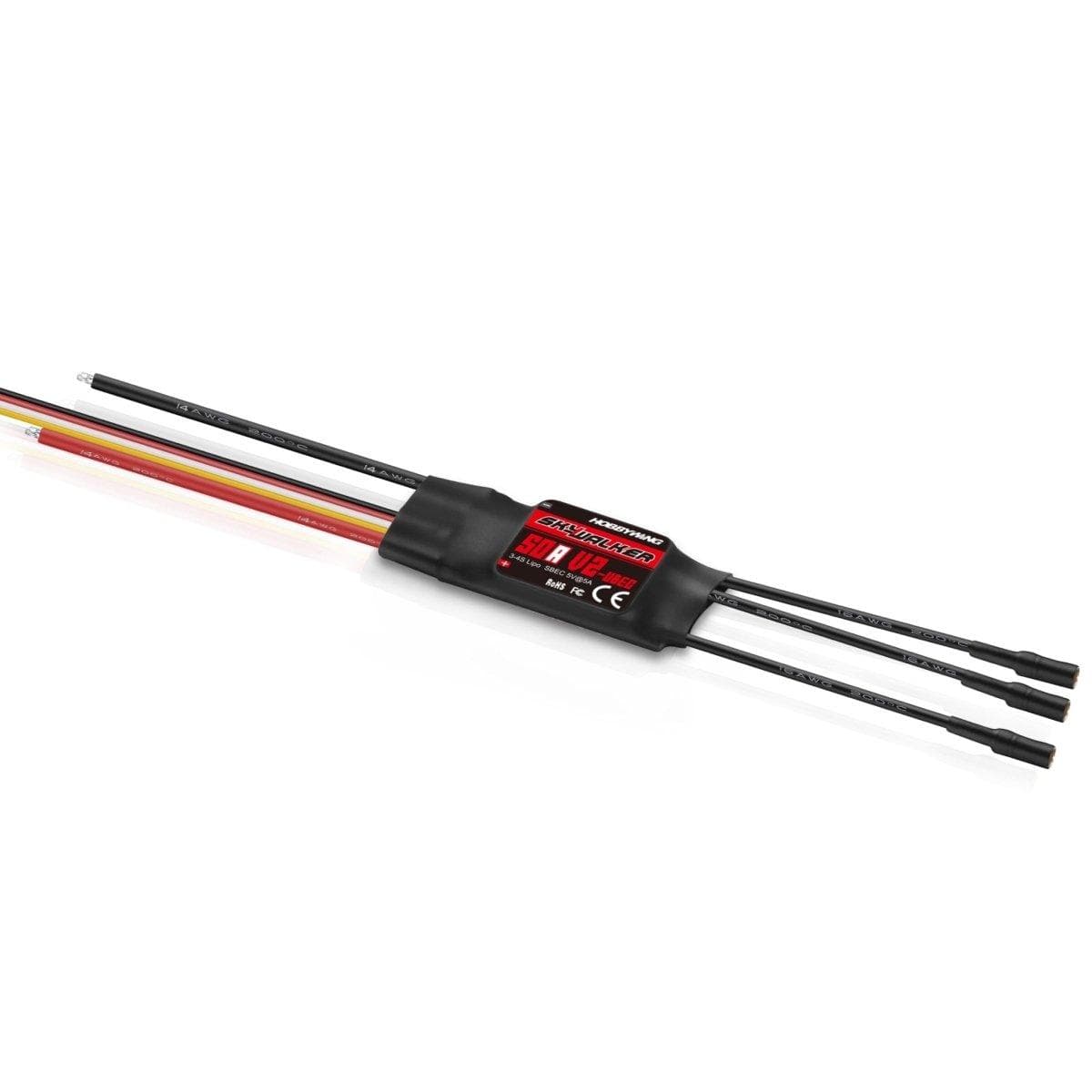 Hobbywing Skywalker 50A V2 6S Fixed Wing ESC for fpv drones