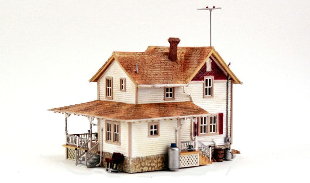 Woodland Scenics BR5046 HO Corner Porch House Structure  Built-&-Ready for fpv drones 2