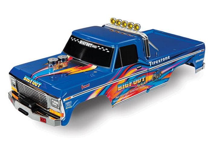 Traxxas 3661X Body Bigfoot No. 1 Blue-x Officially Licensed Replica for fpv drones