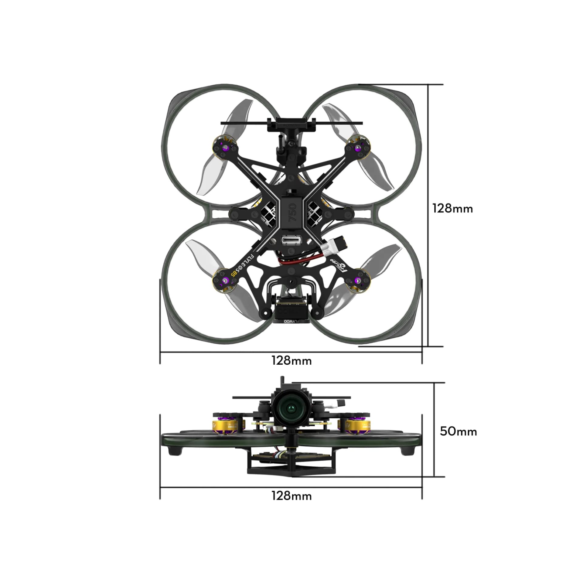 Flywoo Flylens85 2s DJI O4 BNF ELRS Drone for fpv drones 2