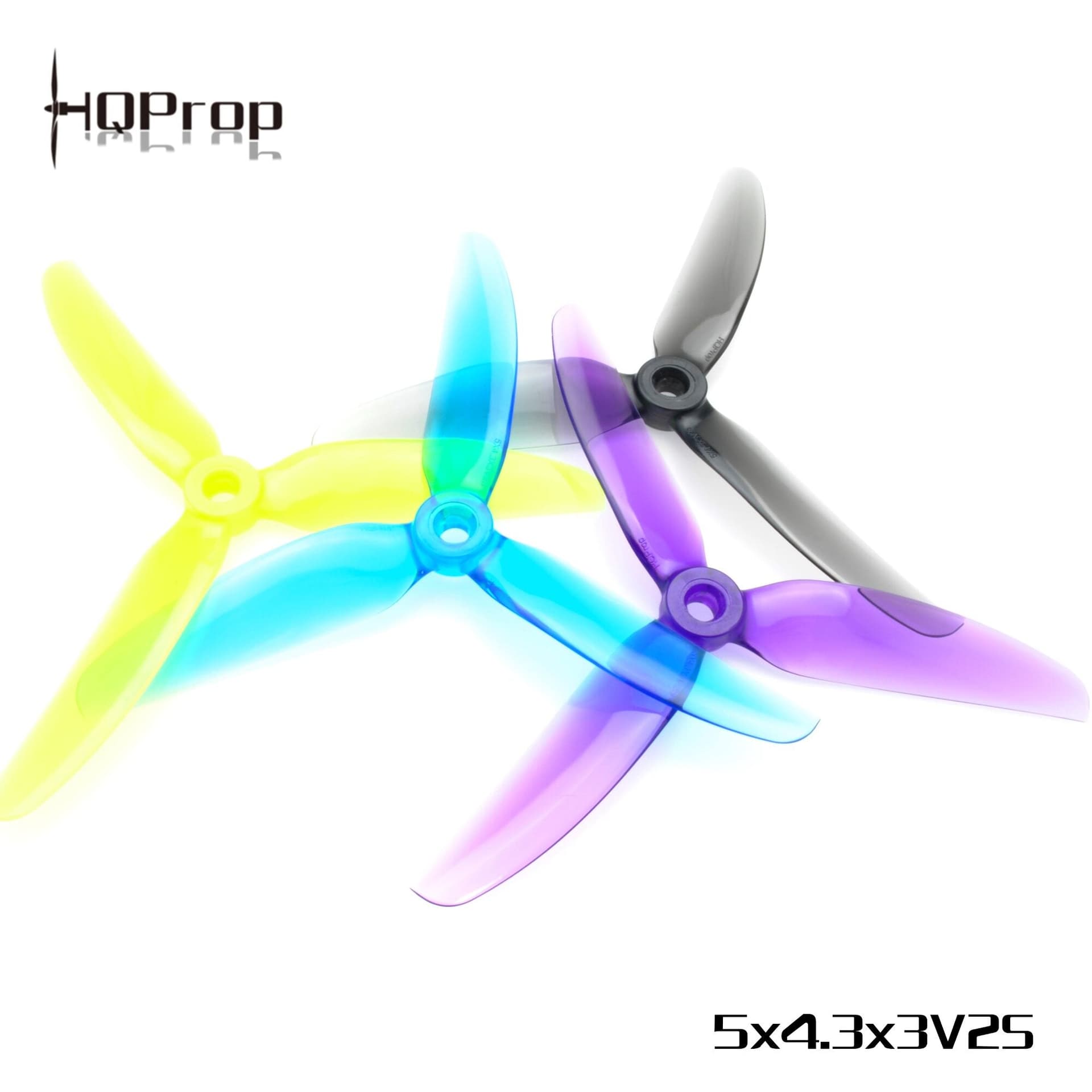 HQ Freestyle Prop 5X4.3X3V2S Light Grey (2CW+2CCW)-Poly Carbonate