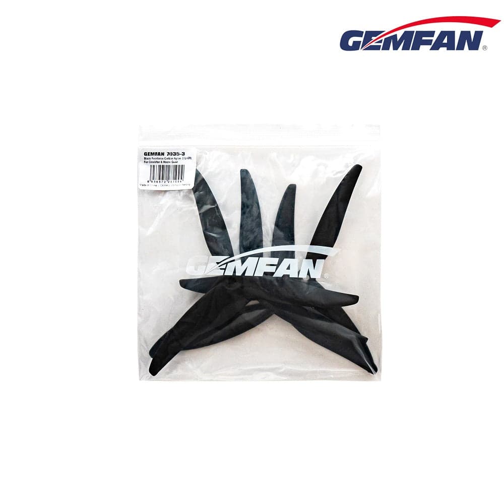 Gemfan Cinelifter 7" 7035 7x3.5x3 Tri-Blade Carbon Nylon Propellers - 2CW+2CCW for fpv drones 1