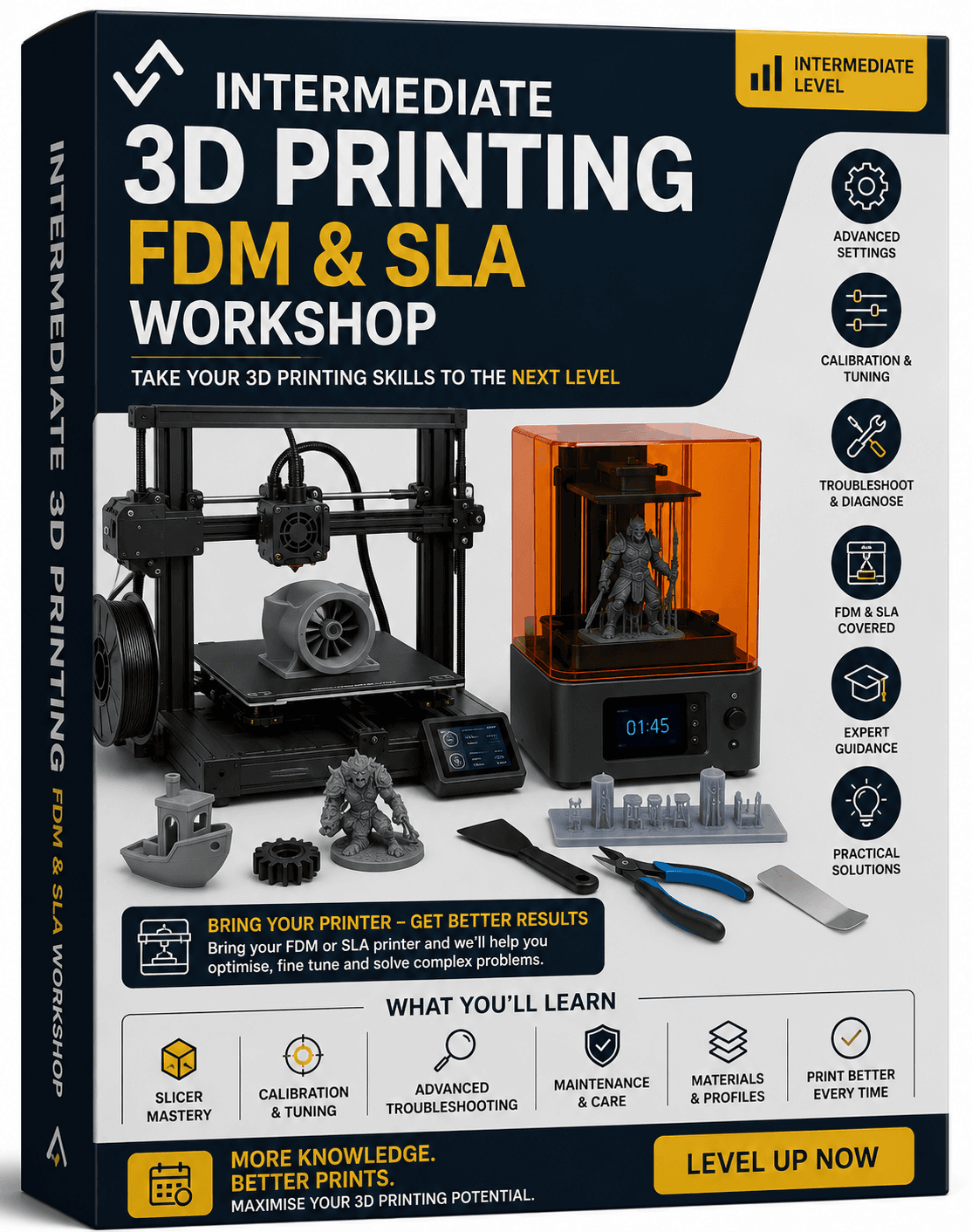 Lessons - INTERMEDIATE 3D PRINTING – FDM & SLA WORKSHOP