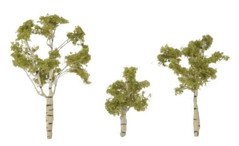 Woodland Scenics TR1605 N/HO Prem Paper Birch Tree 1-11/16" 3" (3)Train Scenery for fpv drones