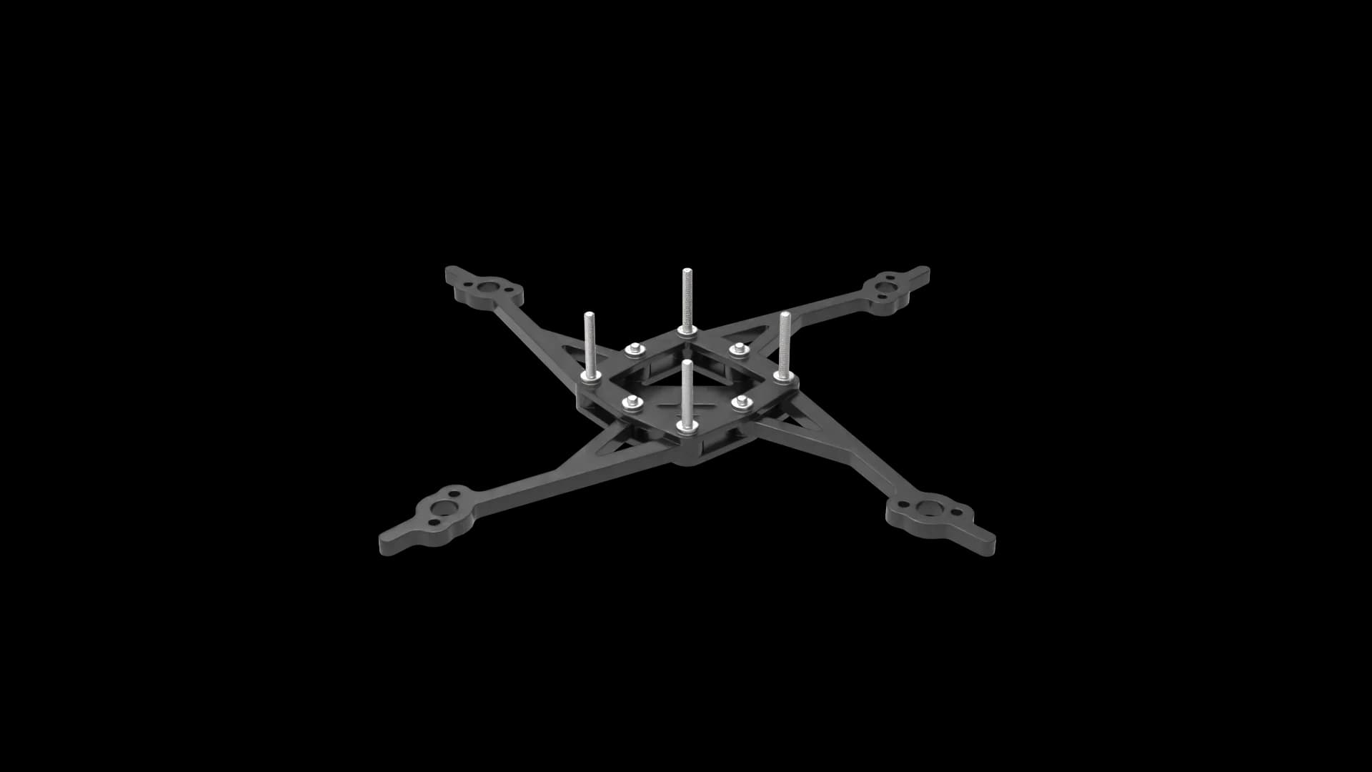 AOS T3 Toothpick Frame (Carbon+Hardware) for fpv drones 4