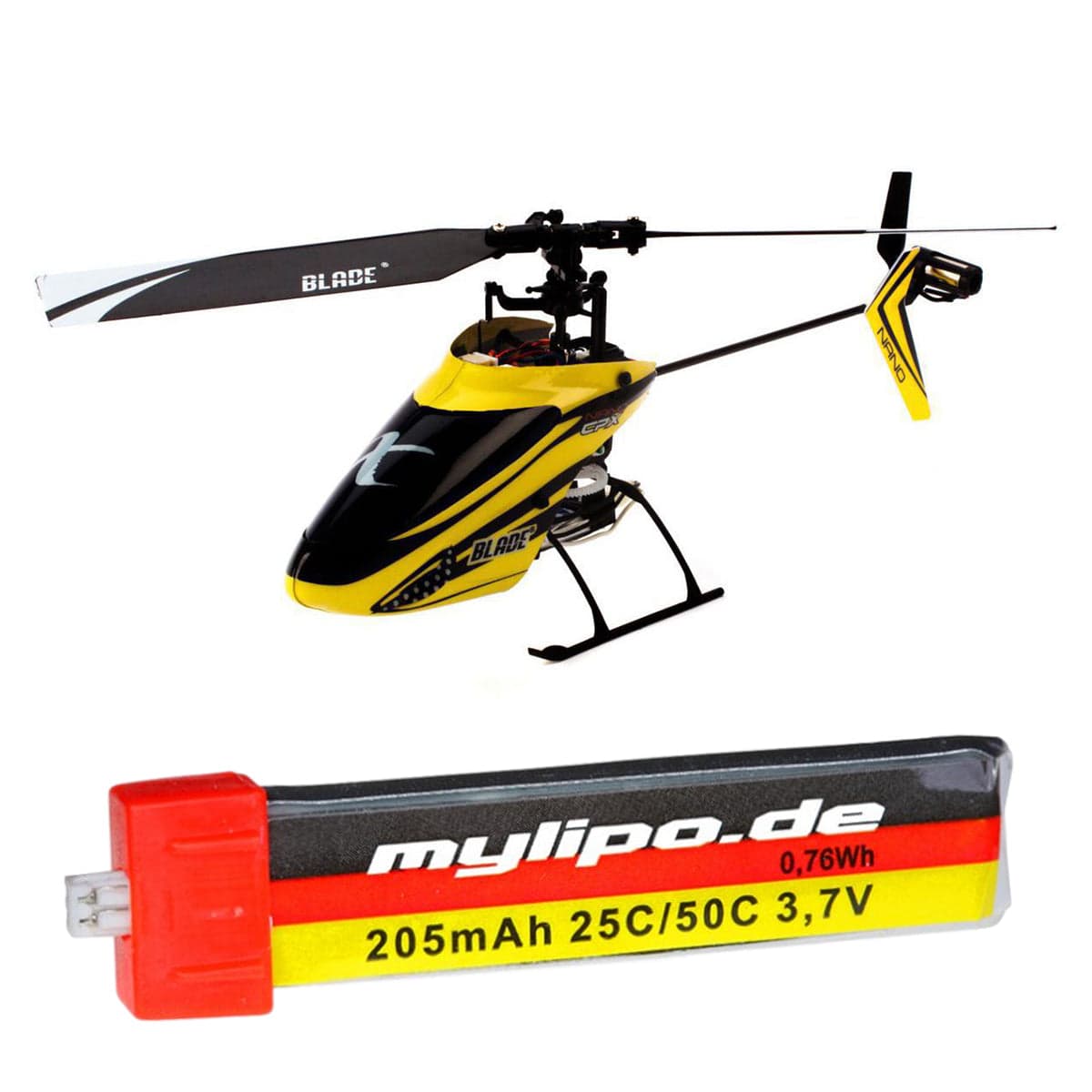upgrade battery 205mah Blade Nano CP X (BLH3380, BLH3300) by MMW [DG] for fpv drones