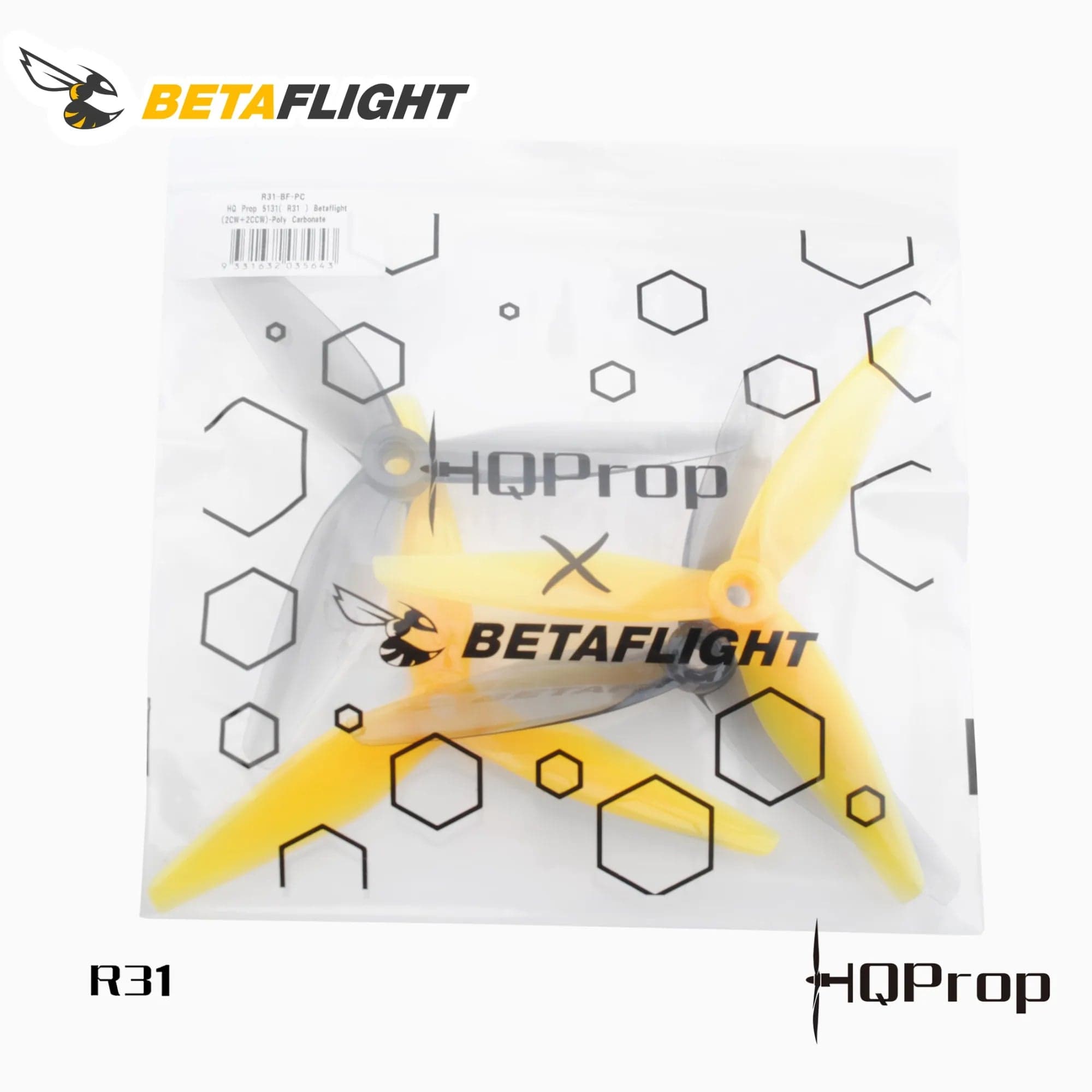 HQ Prop R31 - Betaflight (5.1X3.1X3) (2CW+2CCW)-Poly Carbonate for fpv drones 1