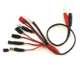 EMAX K-028 4.0mm plug to Glow-Tamiya-Deans-JR TX+PX and Futaba TX+PX PVC wire L=45CM for fpv drones