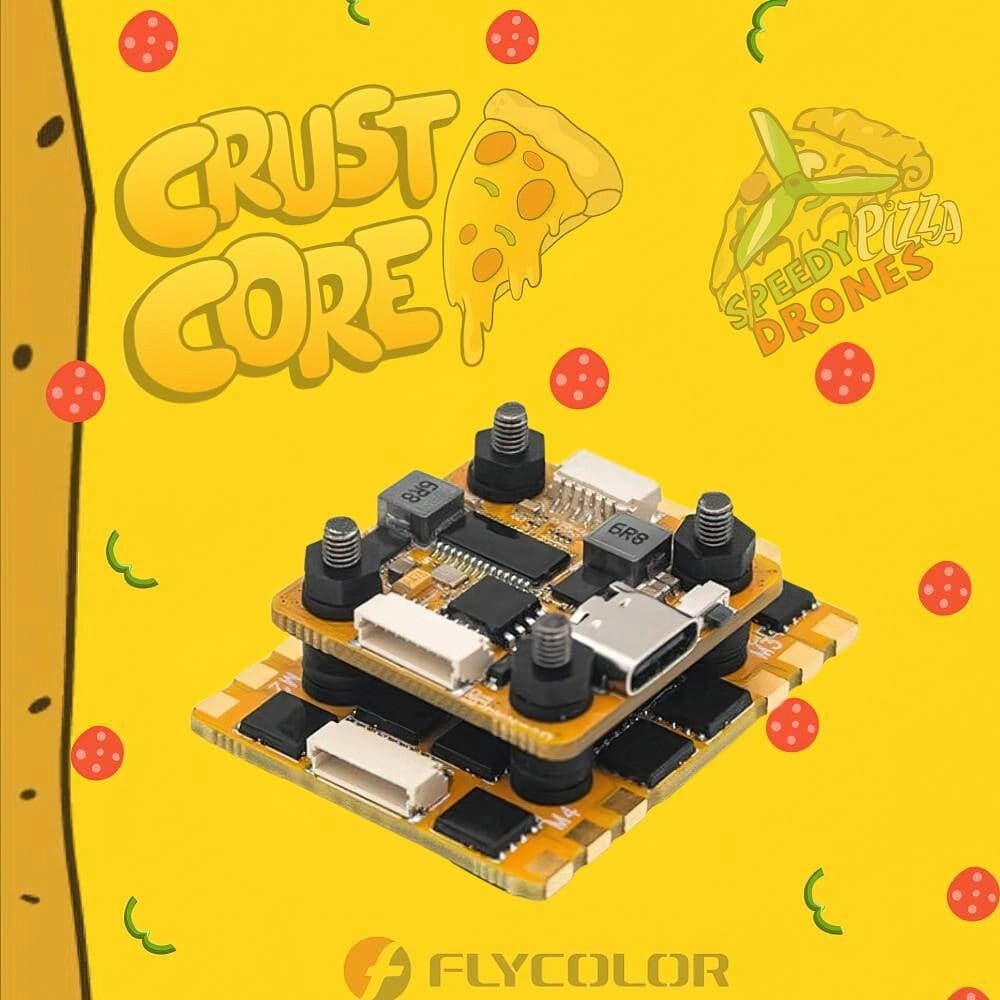 Flycolor SpeedyPizza CrustCore Stack - F7 FC + 60A 3-6S AM32 4-in-1 ESC - ICM42688 - 20x20 for fpv drones 7