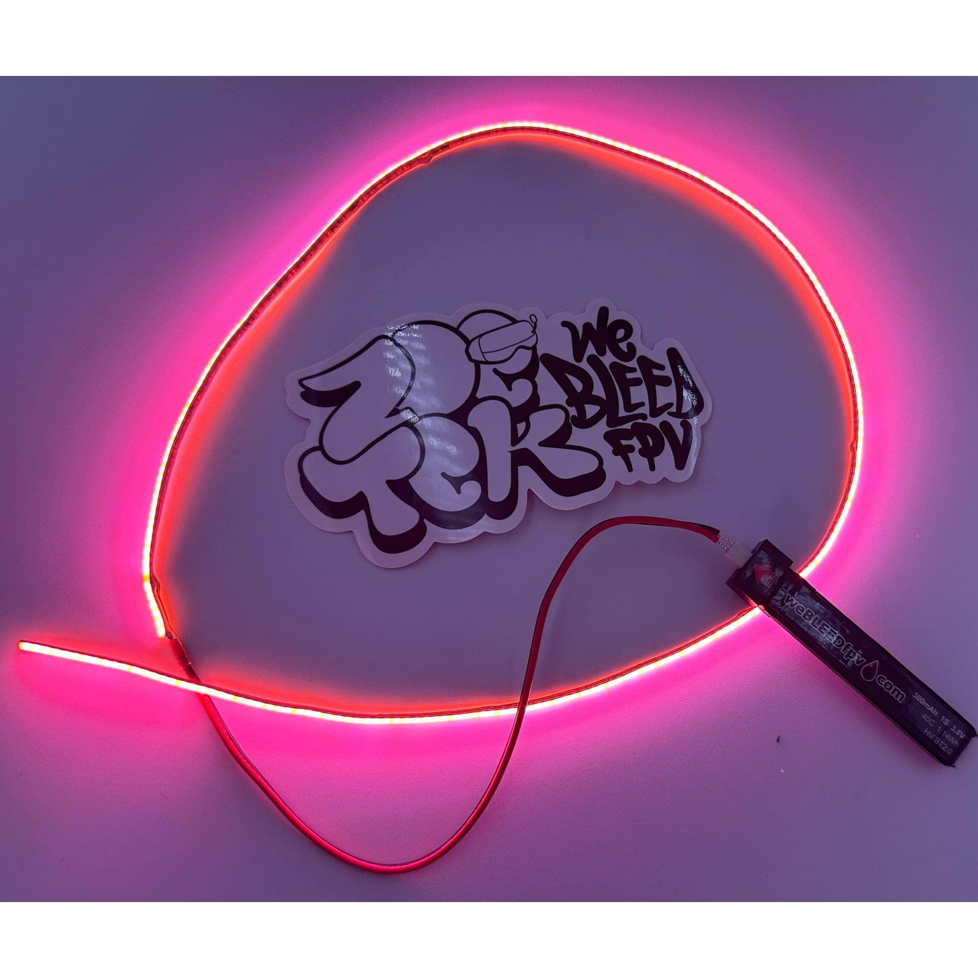 2.7MM WIDE - 5V COB LED WHOOP Light STRIP .5m / 1.65' / 19.6" Length for fpv drones 7