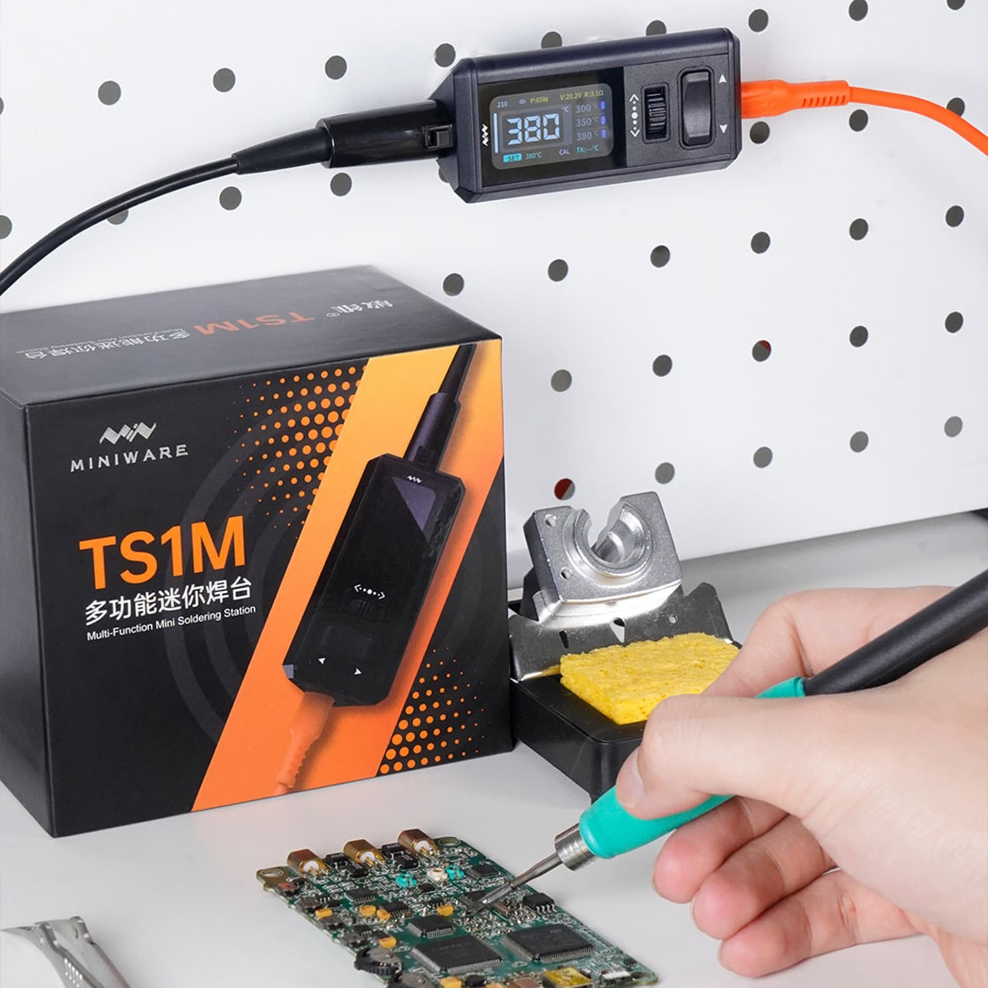 Miniware TS1M Multi-Function Mini Soldering Station for fpv drones 4