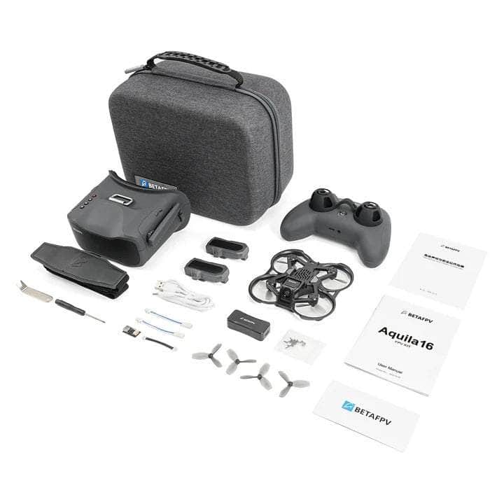 BetaFPV RTF Aquila16 FPV Analog Kit - Aquila16, Goggles, Transmitter, Batteries, Charger & Case for fpv drones 2