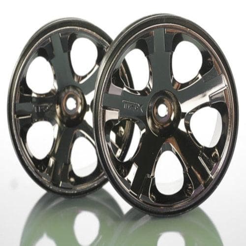 Traxxas 5576A All-Star 2.8" Black Chrome Wheels (2) Nitro Jato for fpv drones