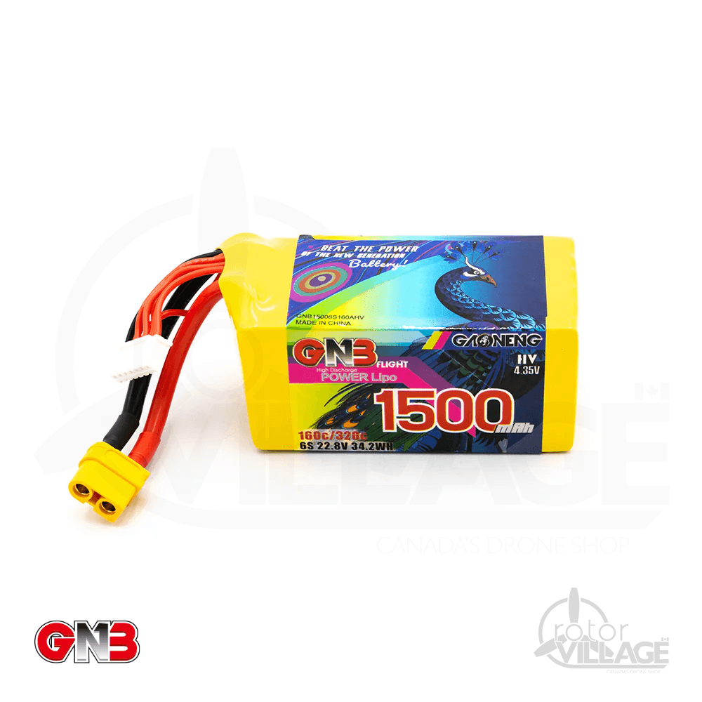 GNB 1500mAh 6S 160C LiPo XT60 for fpv drones 2