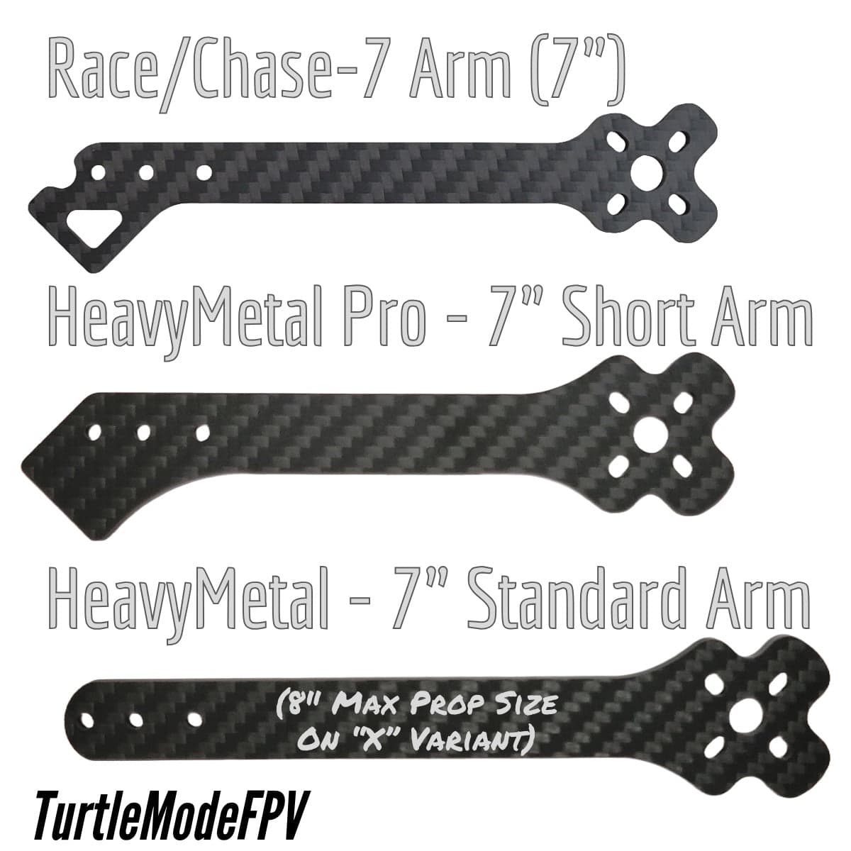 Race/Chase-7 Arms (7") (Compatible with OpenRacer) for fpv drones 1