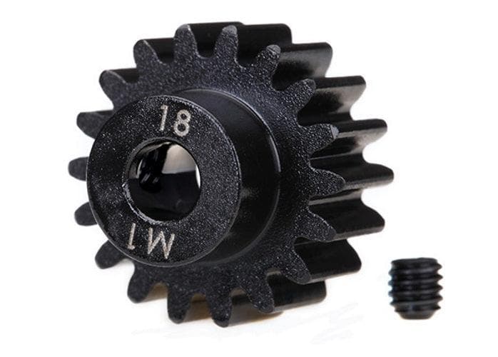 Traxxas 6491R Gear 18-T Pinion Gear Machined (1.0 Metric Pitch) 18T for fpv drones