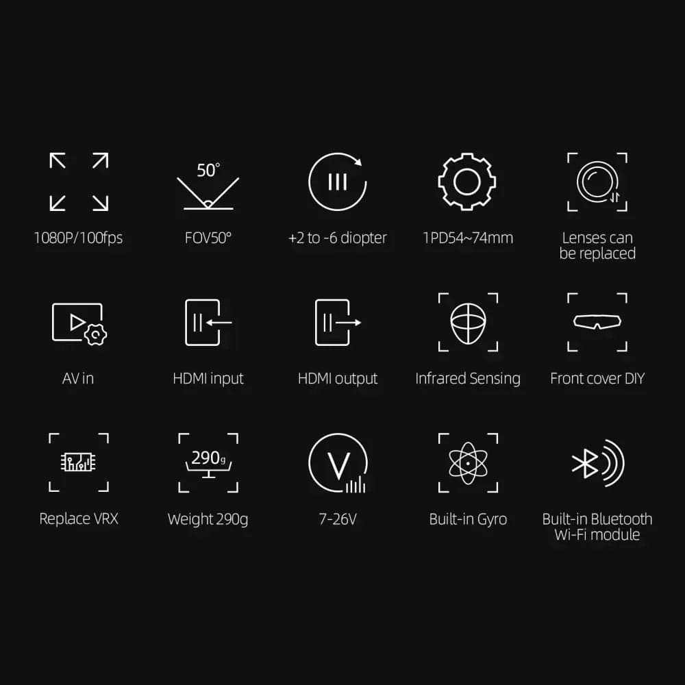 Walksnail Avatar HD Goggles X With moonlight kit for fpv drones 7