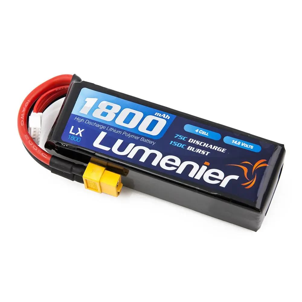 Lumenier 1800mAh 4s 75c Lipo Battery - 14.8 Volt (4 Cell) for fpv drones 1