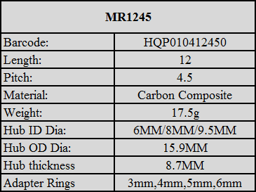HQProp 12x4.5 CCW Propeller Multi-Rotor - 2 Blade (2 pack) for fpv drones 1