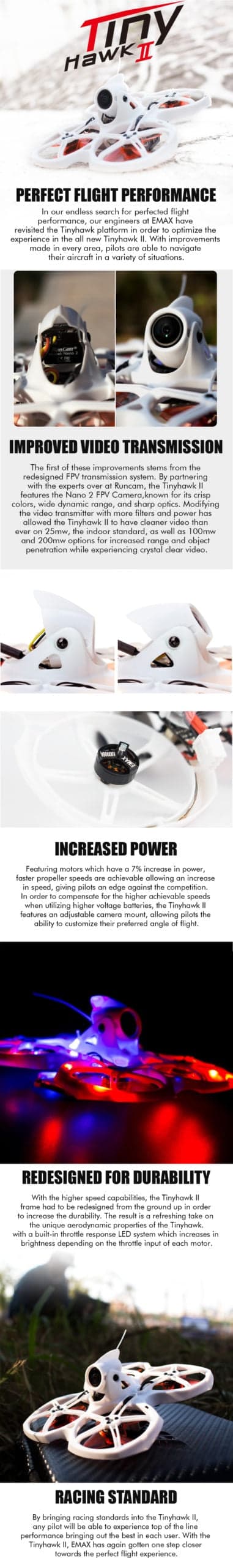 EMAX TinyHawk II Micro Brushless FPV Drone (RTF Bundle) for fpv drones 7