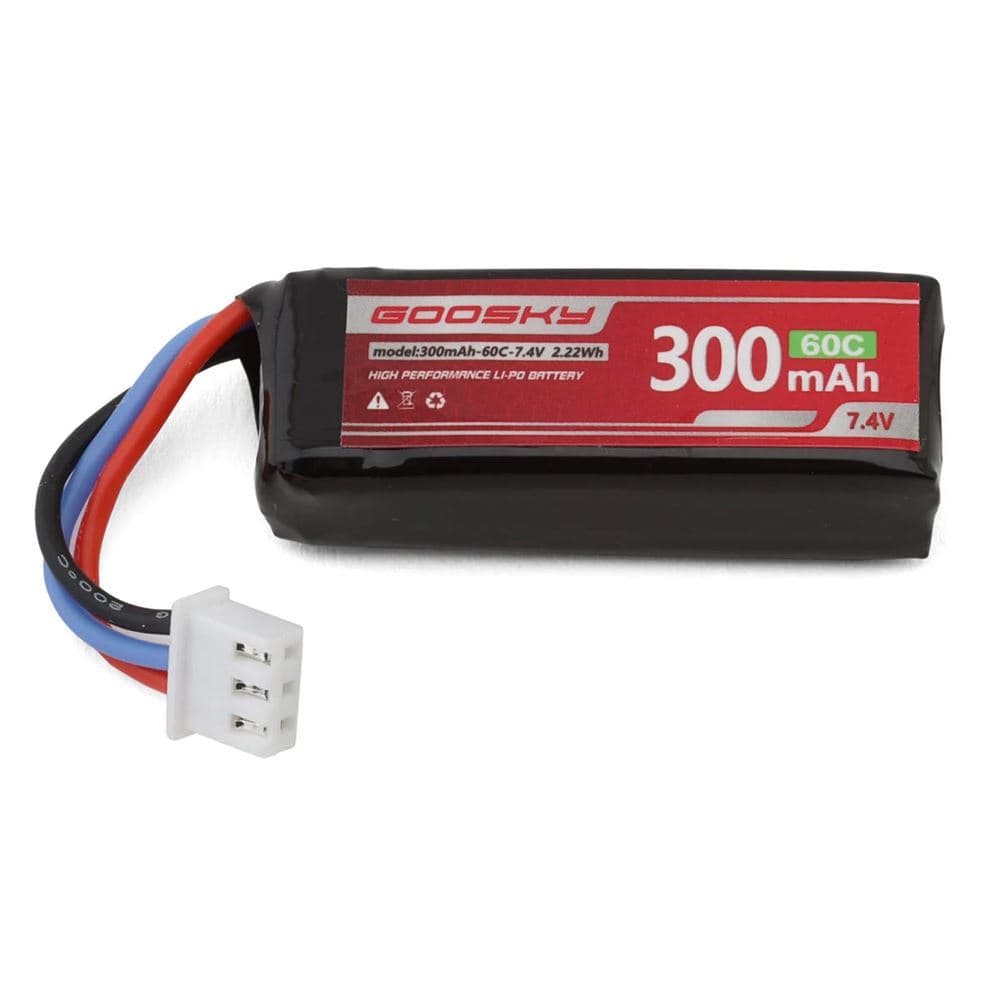 Goosky S1 7.4v 2S 300mAh 60C LiPo Battery -XHR for fpv drones