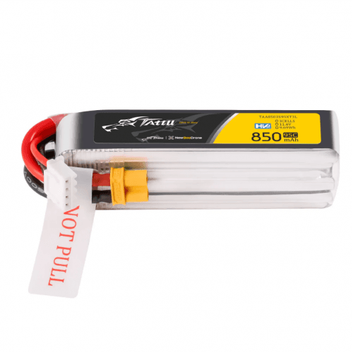 Tattu 850mAh 3S HV 95C Lipo Pack - Long Size for fpv drones