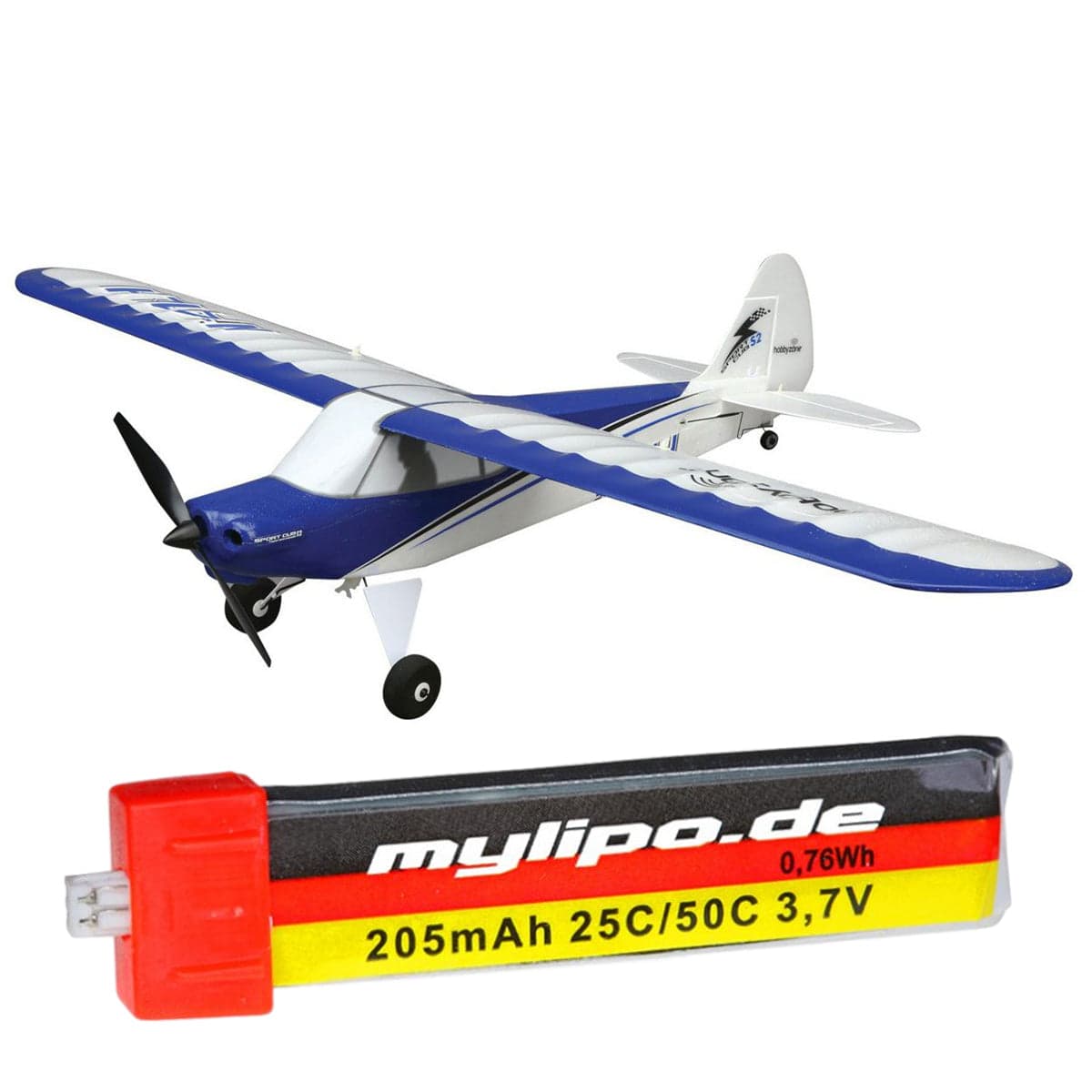 upgrade battery 205mah Sport Cub S (HBZ4400, HBZ4480) by MMW [DG] for fpv drones