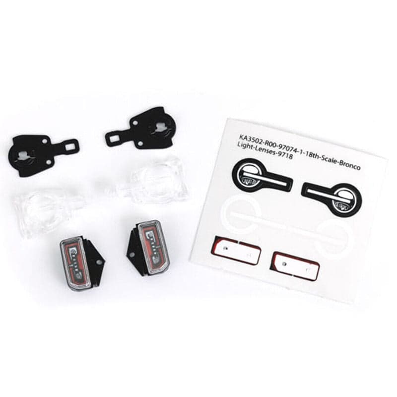 Traxxas 9718 TRX-4M Front & Rear LED Lenses for 1/18 Ford Bronco Body for fpv drones