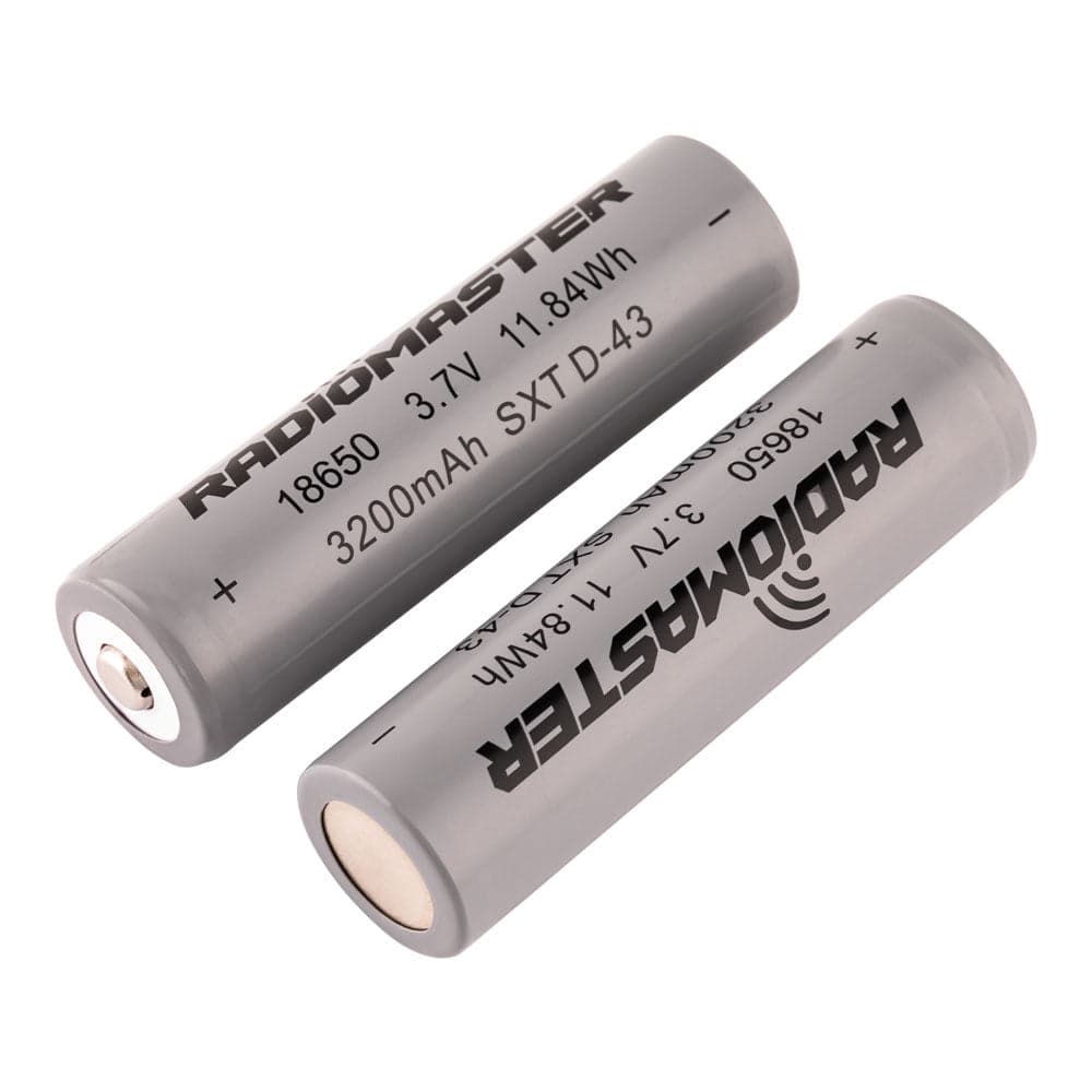 RadioMaster 18650 3200mAh 3.7V Battery (2pcs) for TX16S / Boxer / TX12/ Pocket / MT12 Radios for fpv drones 12