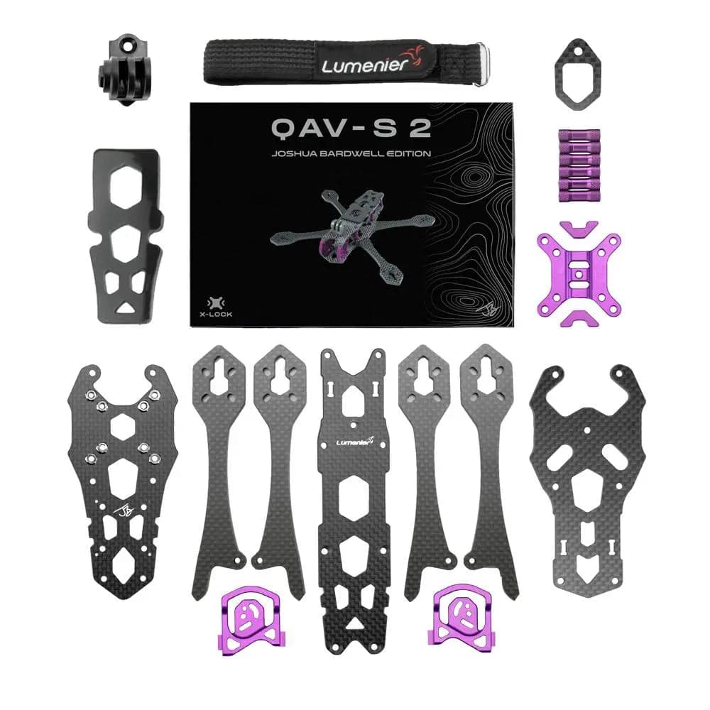 Lumenier QAV-S 2 Joshua Bardwell SE 5” Frame Kit for fpv drones 7
