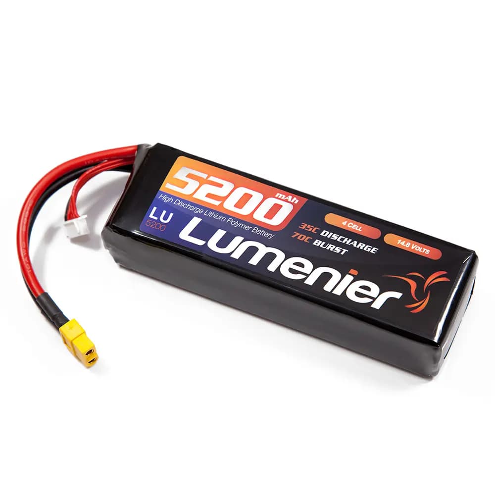 Lumenier 5200mAh 4s 35c Lipo Battery - 14.8 Volt (4 Cell) for fpv drones 1