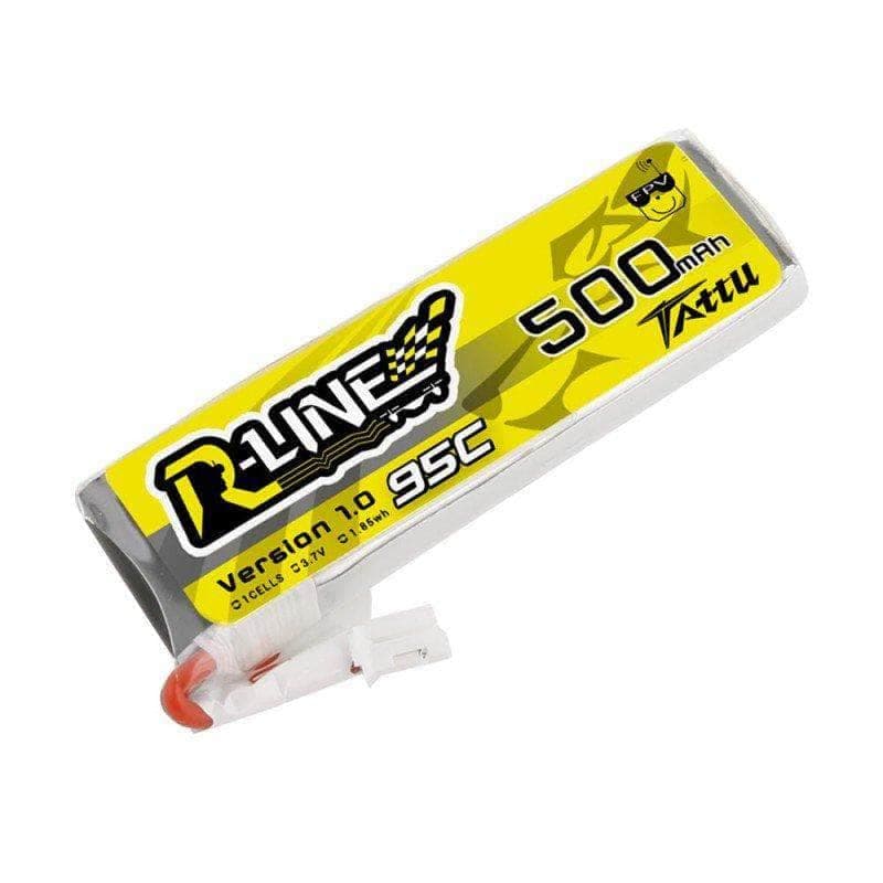 Tattu R-Line 3.7V 1S 500mAh 95C LiPo Whoop/Micro Battery - PH2.0