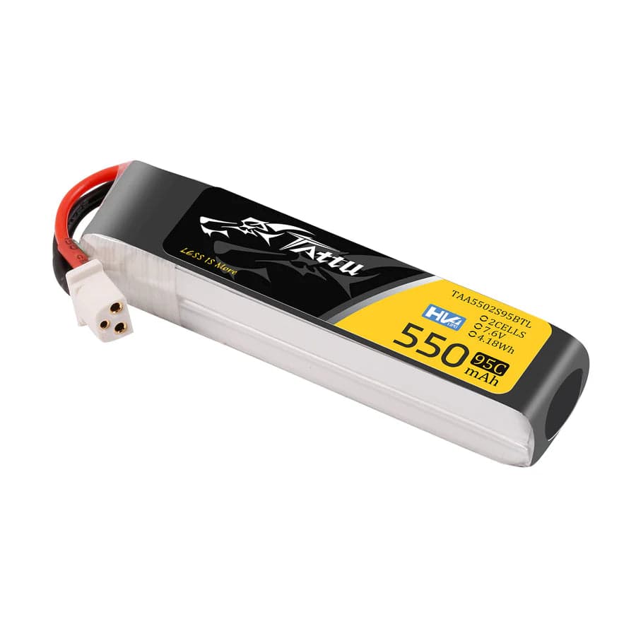 Tattu 550mAh 2S 95C 7.6V HV Lipo Battery with BT3.0 Plug for fpv drones 1