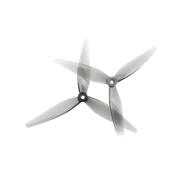 HQProp 7037 7x3.7x3 Racing Prop FPV 7-inch 3-Blade Propeller, Gray (2CW+2CCW)