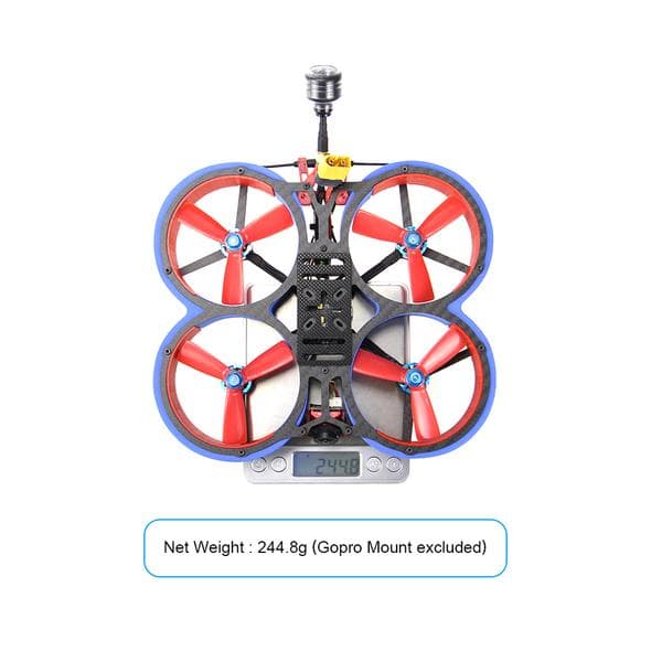 HGLRC Veyron 3 Cinewhoop FPV Racing Drone with Caddx Ratel 6S - Blue for fpv drones 7