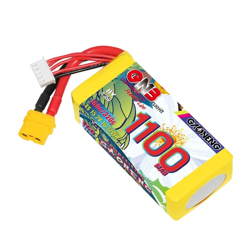 GAONENG GNB LiHV 4S 15.2V 1100mAh 160C XT60 LiPo Battery [DG] for fpv drones 3