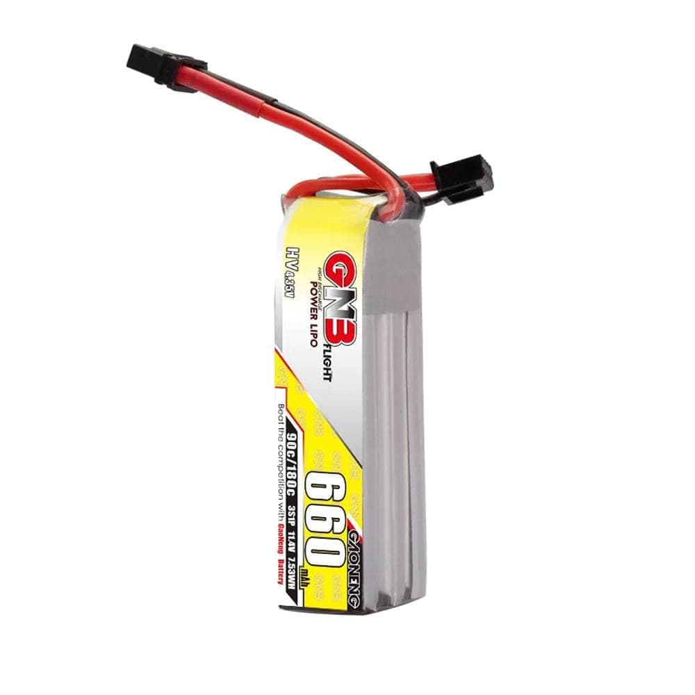 Gaoneng GNB 11.4V 3S 660mAh 100C LiHV Micro Battery (Long Type) - XT30 for fpv drones